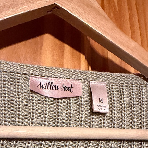 Willow Root Olive Knit Sweater - Picture 2 of 10